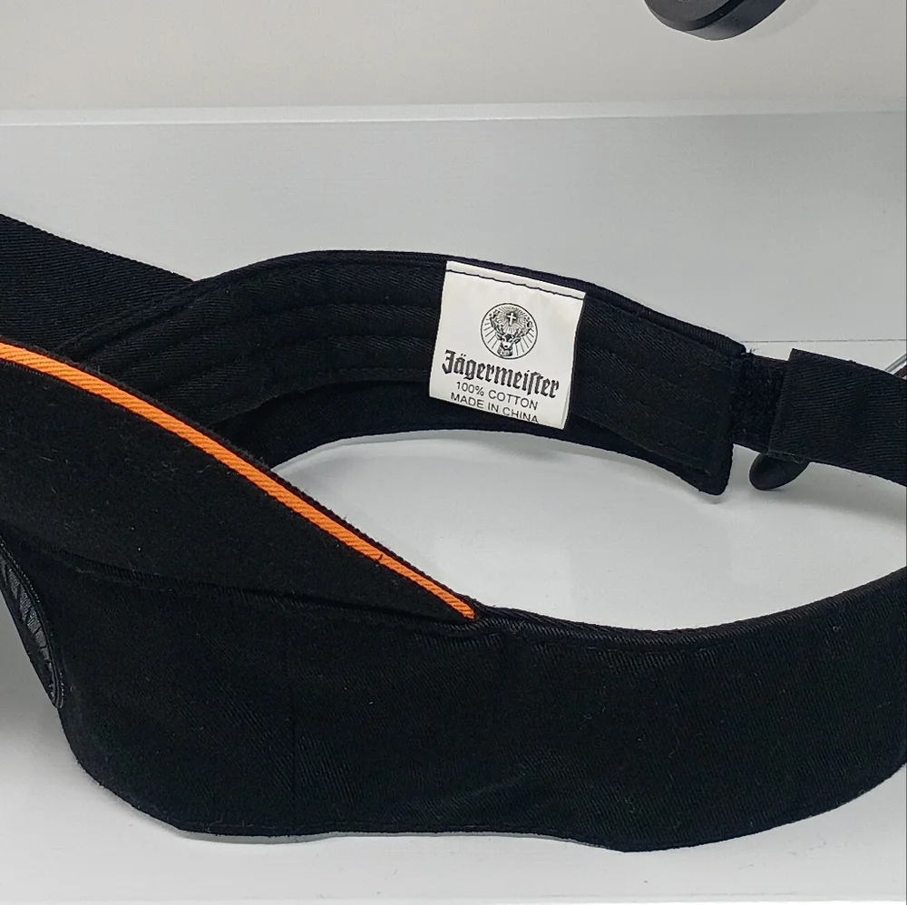 Jägermister, Black Sun Visor with Orange Trim
